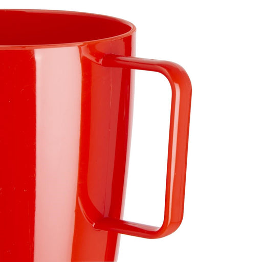 Olympia Kristallon Polypropylene Handled Beakers Red 348.7ml (12 Pack) Olympia
