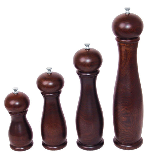 Olympia Dark Wood Salt and Pepper Mill 6in Olympia