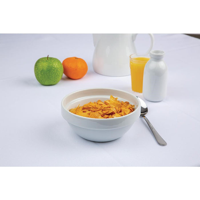Olympia Whiteware Cereal Bowls 145mm 540ml (12 Pack) Olympia
