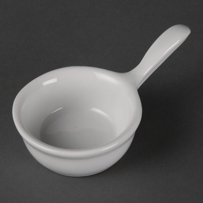 Olympia Whiteware Miniature Pan Shaped Bowls 35ml 1.2oz (12 Pack) Olympia