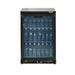 Gamko Bottle Cooler - Single Hinged Door 150Ltr Black Gamko
