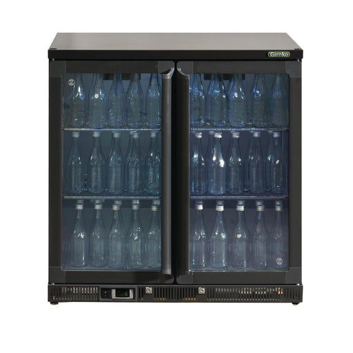 Gamko Bottle Cooler - Double Hinged Door 250 Ltr Black Gamko