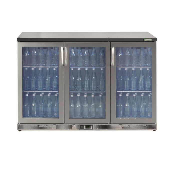 Gamko Bottle Cooler - Triple Hinged Door 315 Ltr Stainless Steel Gamko