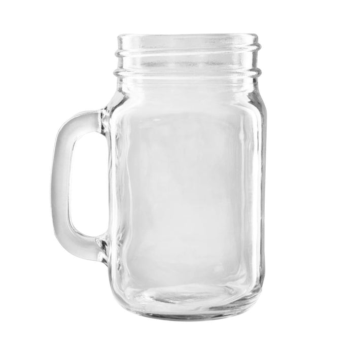 Olympia Handled Jam Jar Glasses 450ml (12 Pack) Olympia