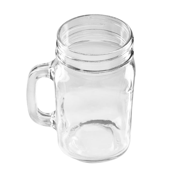 Olympia Handled Jam Jar Glasses 450ml (12 Pack) Olympia