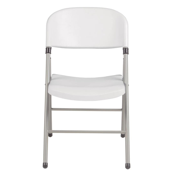 Bolero Foldaway Utility Chairs White (2 Pack) Bolero