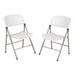 Bolero Foldaway Utility Chairs White (2 Pack) Bolero