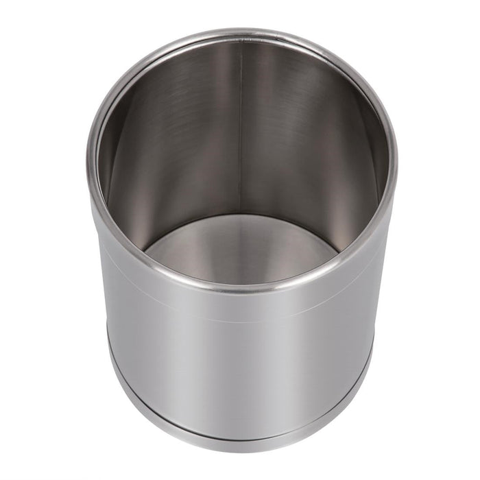 Bolero Waste Paper Bin Stainless Steel 10.2Ltr Bolero