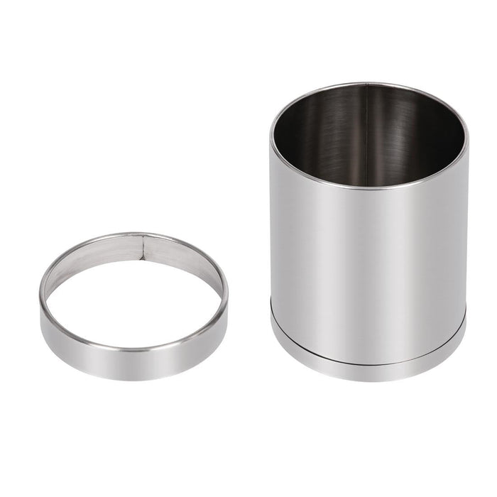 Bolero Waste Paper Bin Stainless Steel 10.2Ltr Bolero