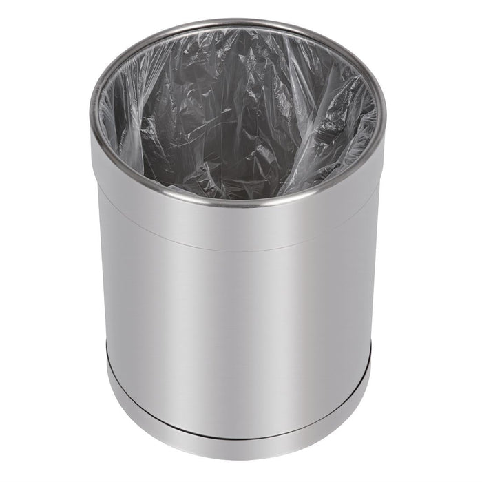 Bolero Waste Paper Bin Stainless Steel 10.2Ltr Bolero