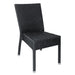 Bolero PE Wicker Side Chairs Charcoal (4 Pack) Bolero