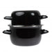 Size: 130(H) x 140(Ø)mm | Pan and lid included