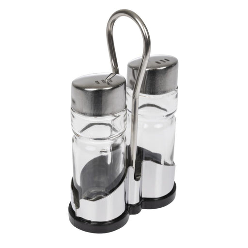 APS Salt and Pepper Cruet Set and Stand APS