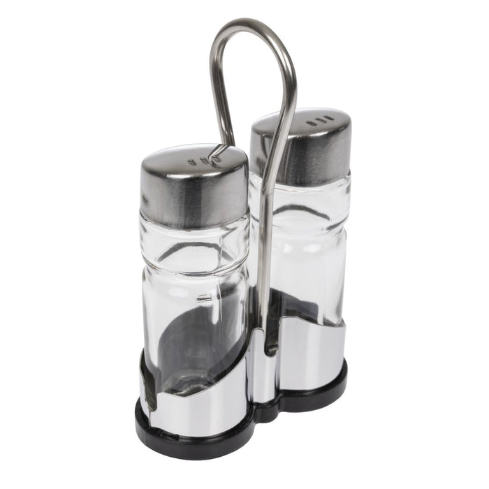 APS Salt and Pepper Cruet Set and Stand APS