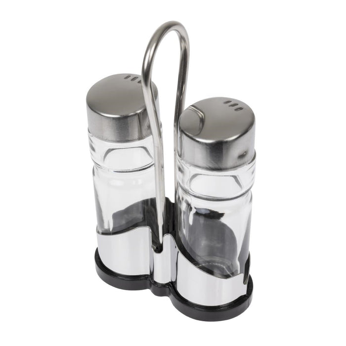 APS Salt and Pepper Cruet Set and Stand APS