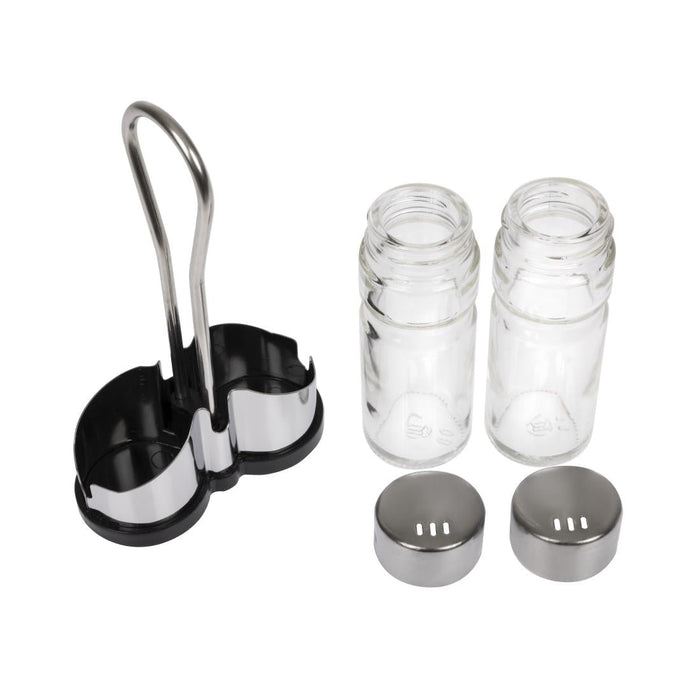 APS Salt and Pepper Cruet Set and Stand APS