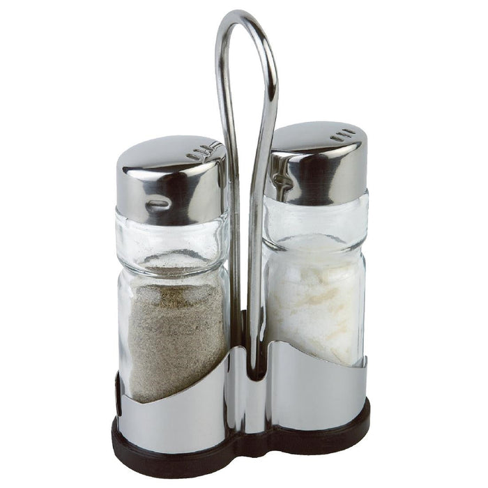 APS Salt and Pepper Cruet Set and Stand APS