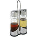 215(H) x 115(W) x 54(D)mm. Oil & vinegar cruets included