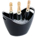 255(H) x 350(W) x 270(D)mm. With carry handles. Holds three bottles