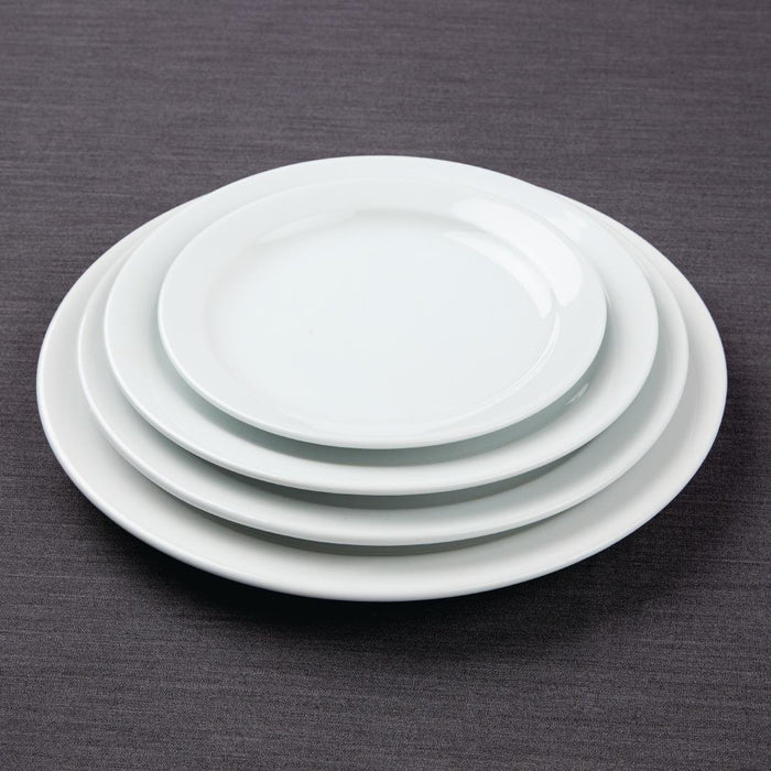 Olympia Athena Narrow Rimmed Plates 284mm/11 1/4 (6 Pack) Olympia