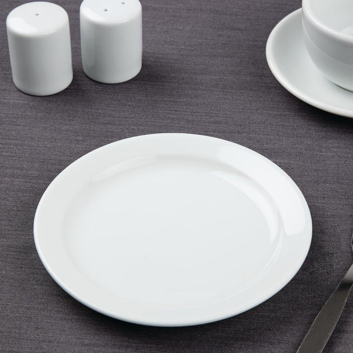 Olympia Athena Narrow Rimmed Plates 165mm/6 1/2" (12 Pack) Olympia