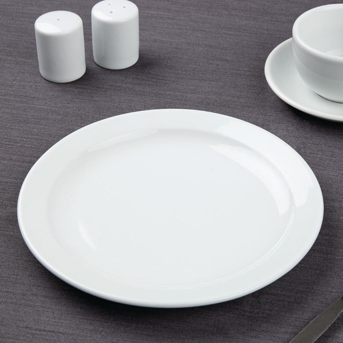 Olympia Athena Narrow Rimmed Plates 226mm/9" (12 Pack) Olympia
