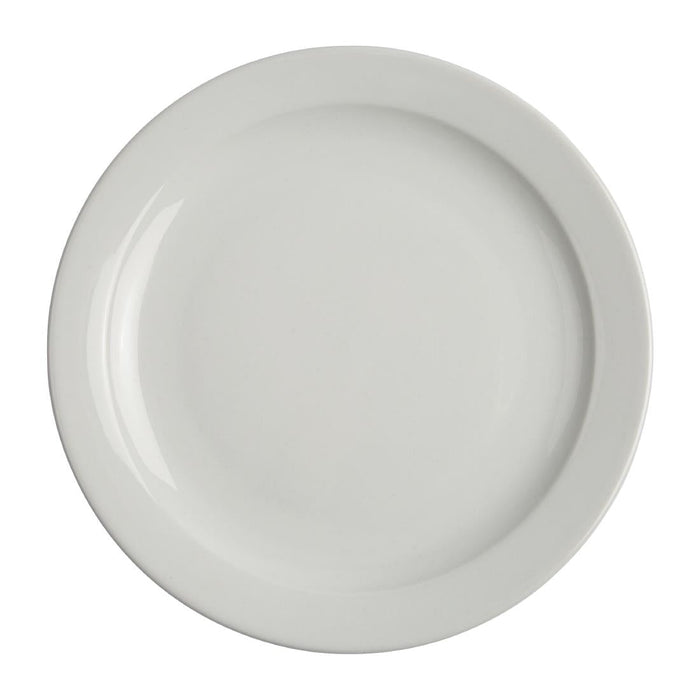 Olympia Athena Narrow Rimmed Plates 254mm/10" (12 Pack) Olympia