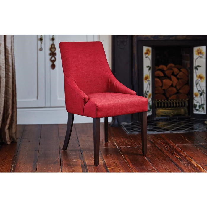 Bolero Dark Red Finesse Dining Chairs (2 Pack) Bolero