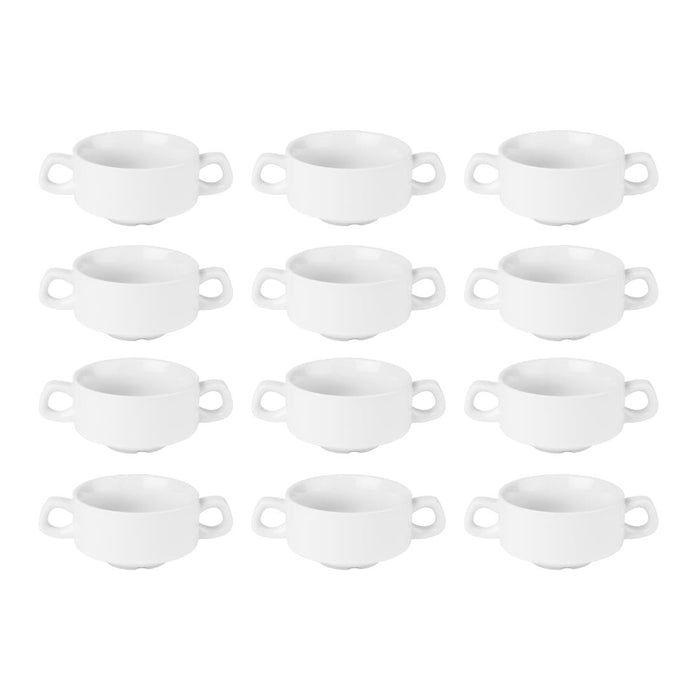 Olympia Athena Stacking Soup Bowls 160mm/4 1/4" 290ml (12 Pack) Olympia