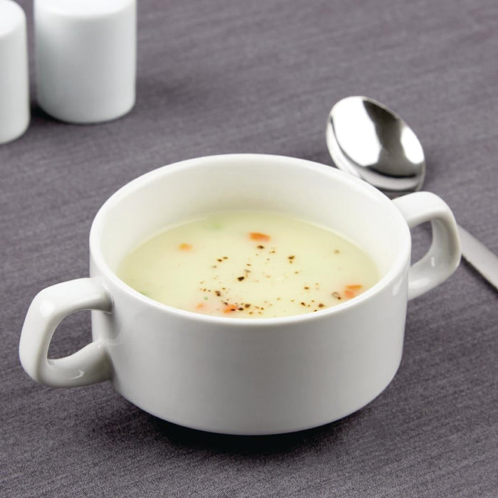 Olympia Athena Stacking Soup Bowls 160mm/4 1/4" 290ml (12 Pack) Olympia