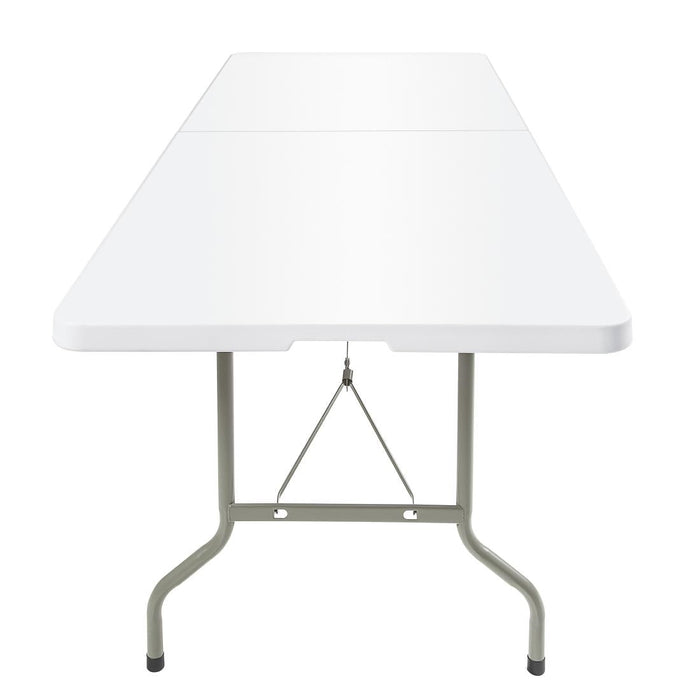 Bolero Rectangular Centre Folding Table White 8ft (Single) Bolero