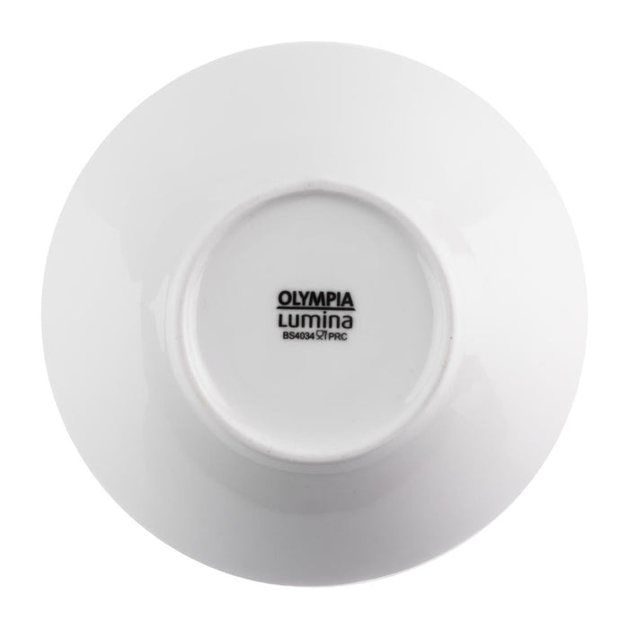 Olympia Lumina Oval Sloping Bowls White 148mm (6 pack) Olympia