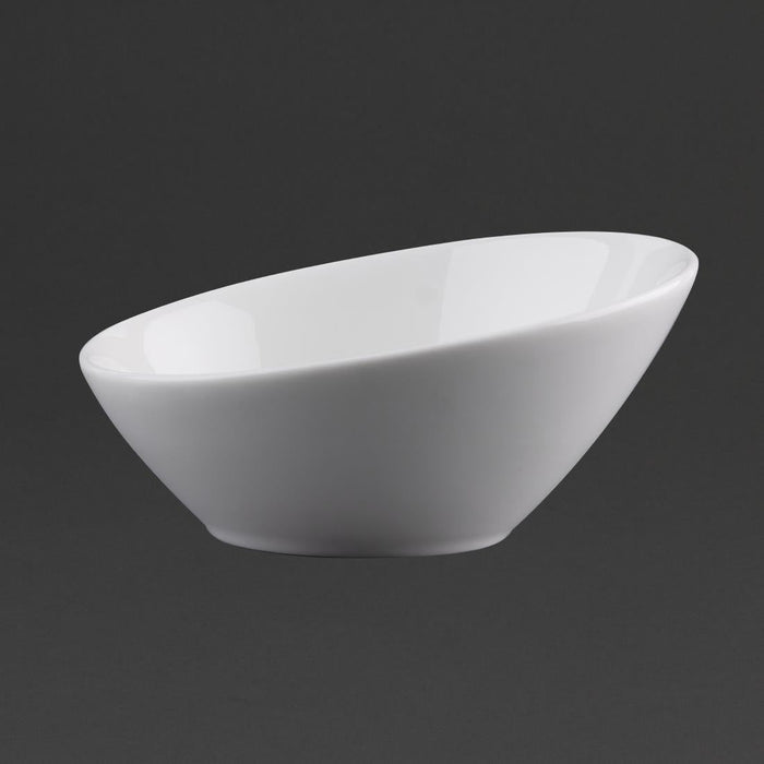Olympia Lumina Oval Sloping Bowls White 148mm (6 pack) Olympia