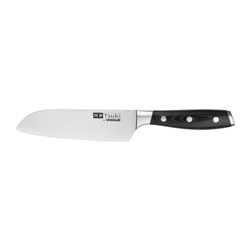 Vogue Tsuki Series 7 Santoku Knife Black 17.5cm Vogue