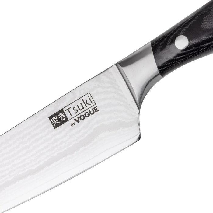 Vogue Tsuki Series 7 Santoku Knife Black 17.5cm Vogue