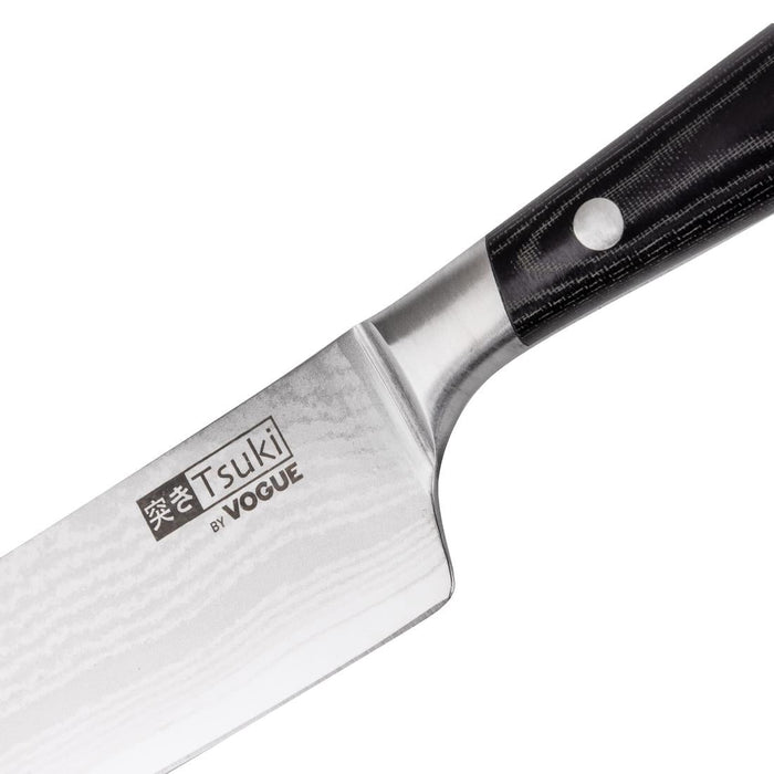Vogue Tsuki Series 7 Santoku Knife Black 14.3cm Vogue