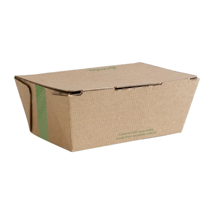 Vegware Compostable Microflute Takeaway Box 6x5" (300 Pack) Vegware