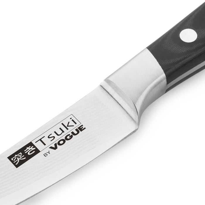 Vogue Tsuki Series 7 Paring Knife Black 8.4cm Vogue
