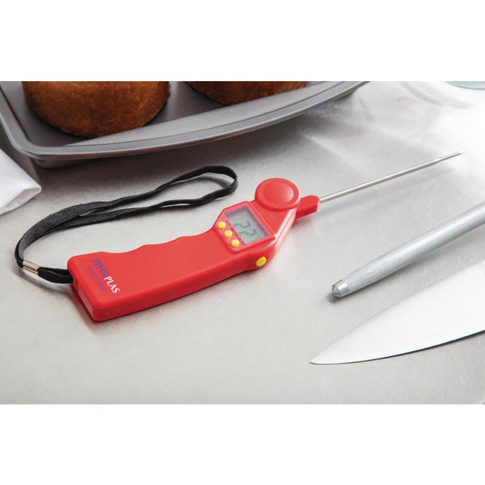 Hygiplas Easytemp Colour Coded Red Thermometer Hygiplas