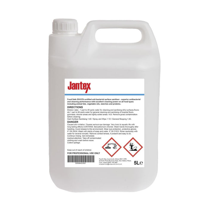 Jantex Kitchen Cleaner and Sanitiser Concentrate 5Ltr Jantex