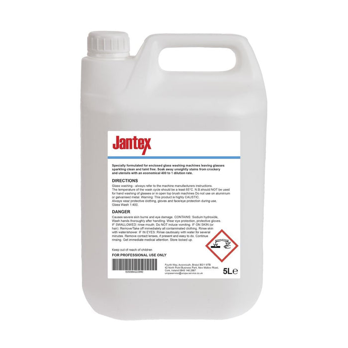 Jantex Glasswasher Detergent Concentrate 5Ltr Jantex