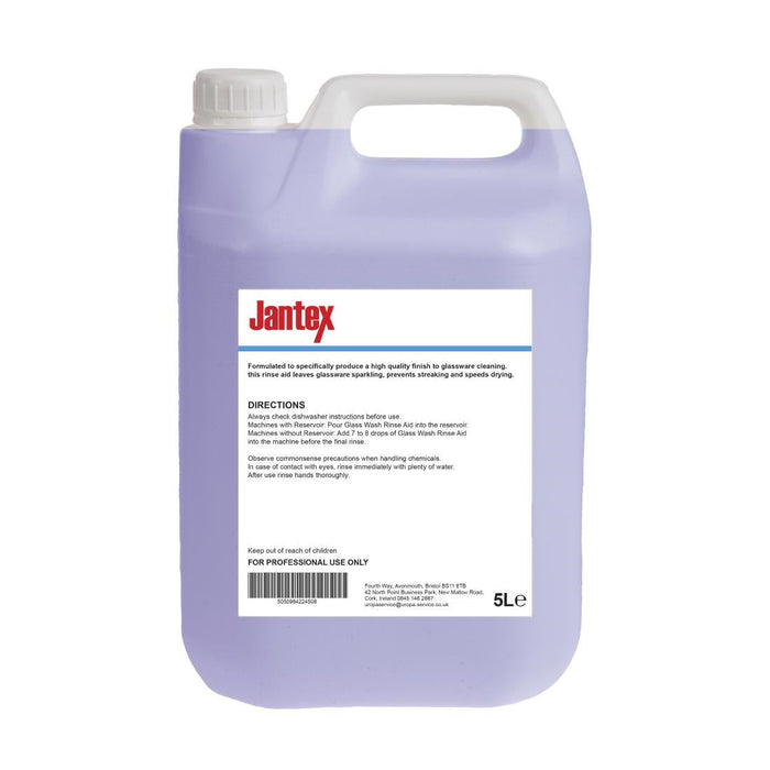 Jantex Glasswasher Rinse Aid Concentrate 5Ltr Jantex