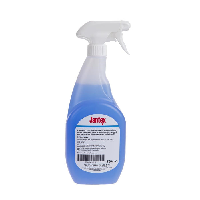 Jantex Glass & Stainless Steel Cleaner Ready To Use 750ml Jantex