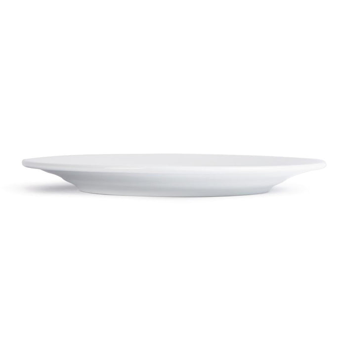 Royal Porcelain Classic White Wide Rim Plates 240mm (12 Pack) Royal Porcelain