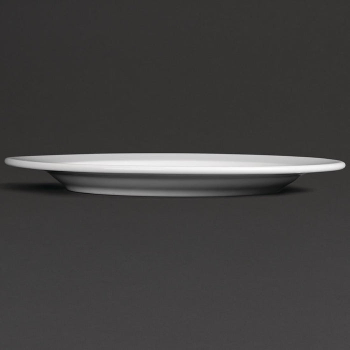 Royal Porcelain Classic White Wide Rim Plates 260mm (12 Pack) Royal Porcelain