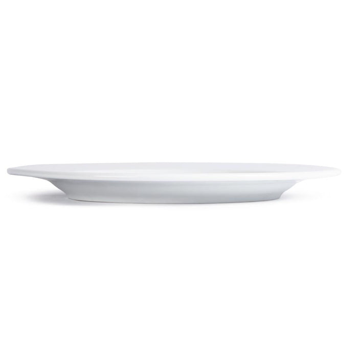 Royal Porcelain Classic White Wide Rim Plates 260mm (12 Pack) Royal Porcelain