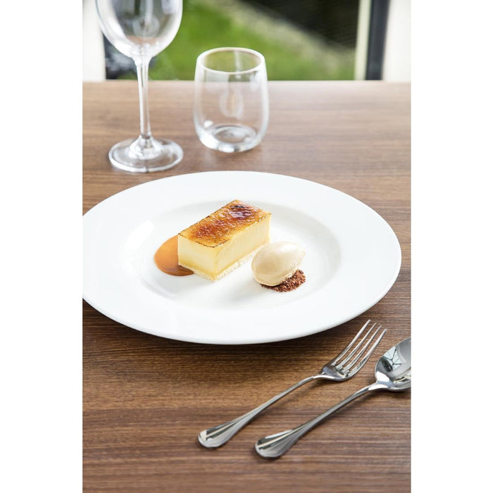 Royal Porcelain Classic White Wide Rim Plates 260mm (12 Pack) Royal Porcelain