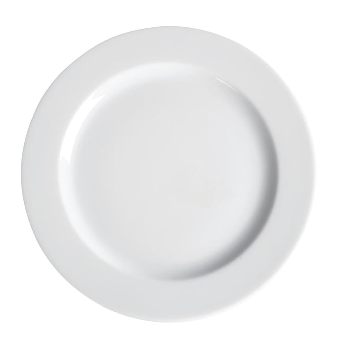 Royal Porcelain Classic White Wide Rim Plates 260mm (12 Pack) Royal Porcelain