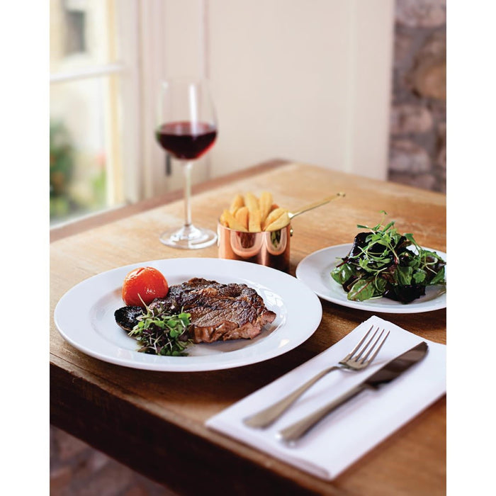 Royal Porcelain Classic White Wide Rim Plates 280mm (12 Pack) Royal Porcelain