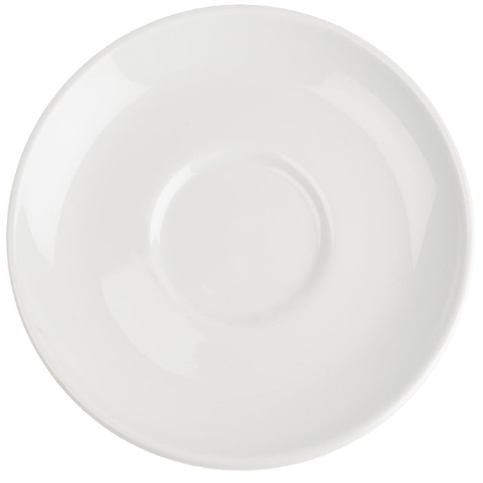 Royal Porcelain Classic White Cappuccino Saucers 160mm (12 Pack) Royal Porcelain